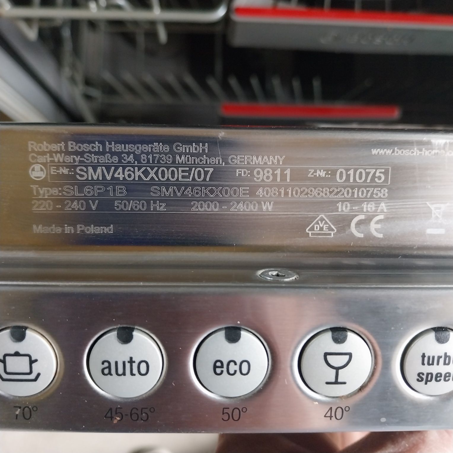 Zmywarka Bosch silent Plus uszkodzona