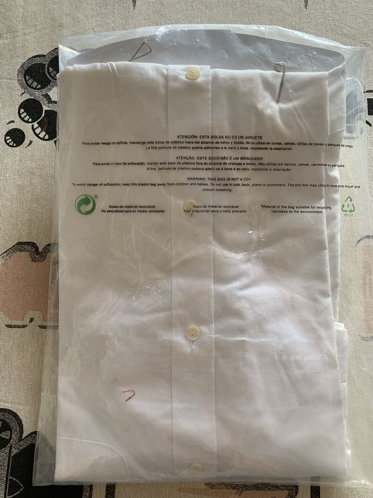 Camisa branca de homem, Emídio Tucci Classic tamanho S