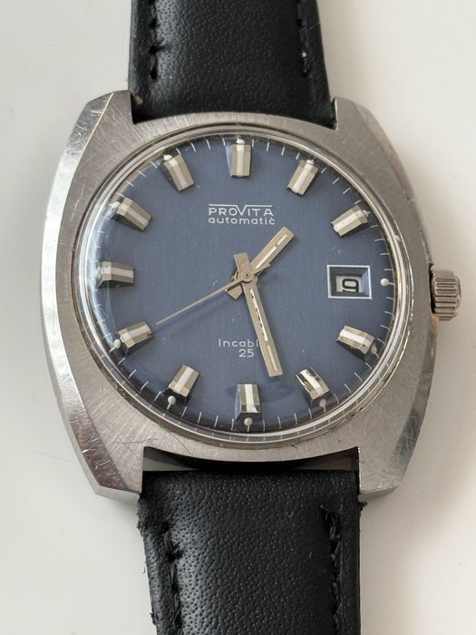 Zegarek Provita Automatic 25jewels, duromat, duży 40mm, na gwarancji