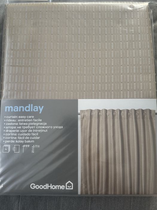 Zasłony mandlay 2 sztuki komplet nowe