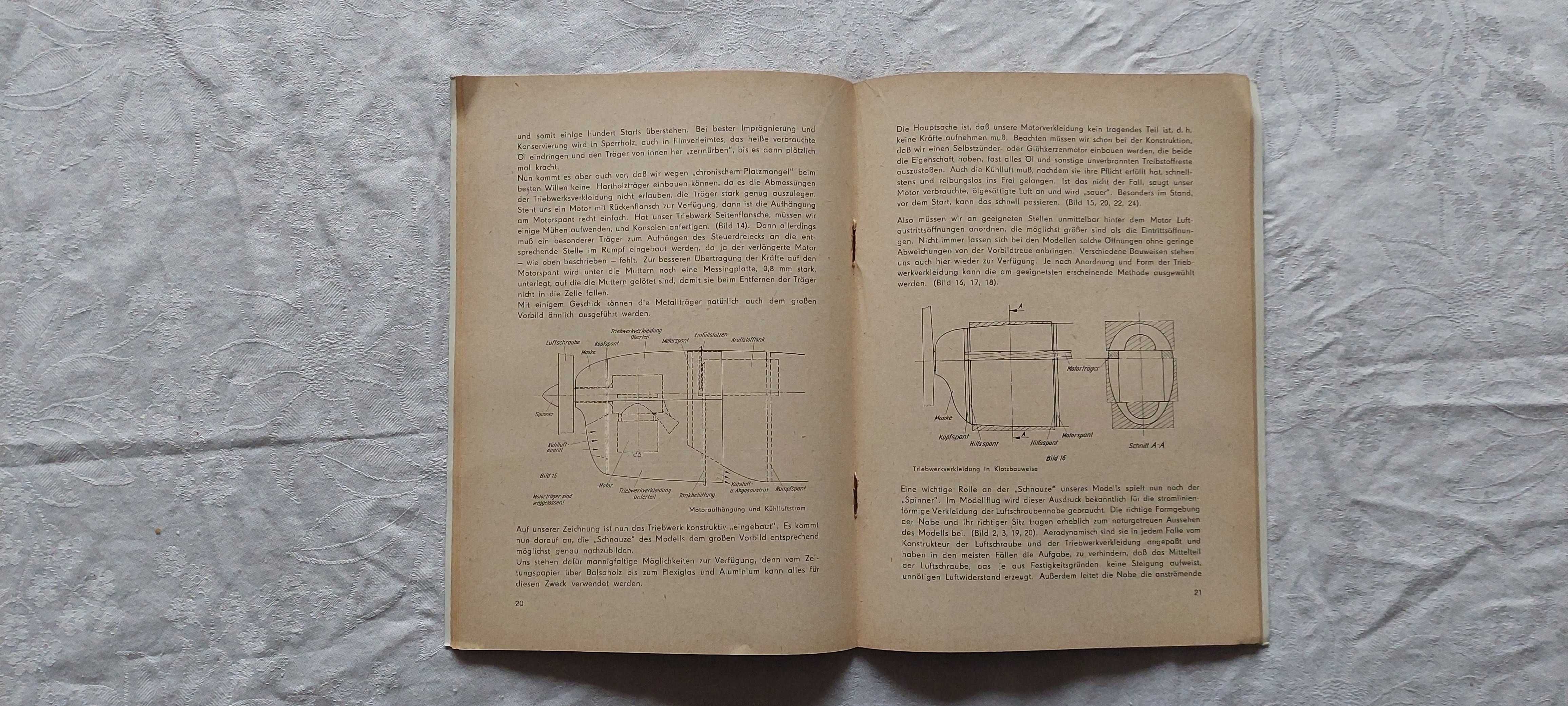 Książka o modelarstwie lotniczym NRD 1968 r.