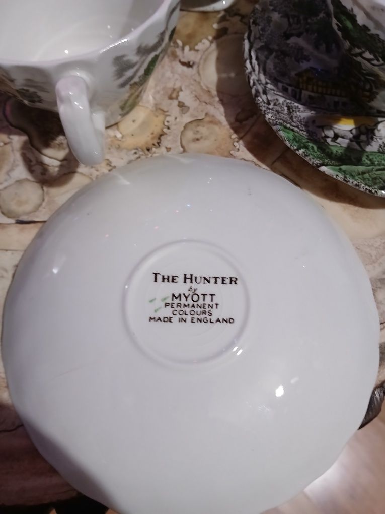Poroże porcelana myśliwska
