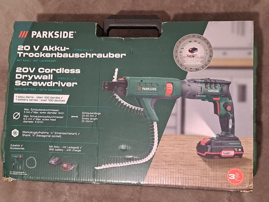 Wkrętarka do suchej zabudowy PARKSIDE