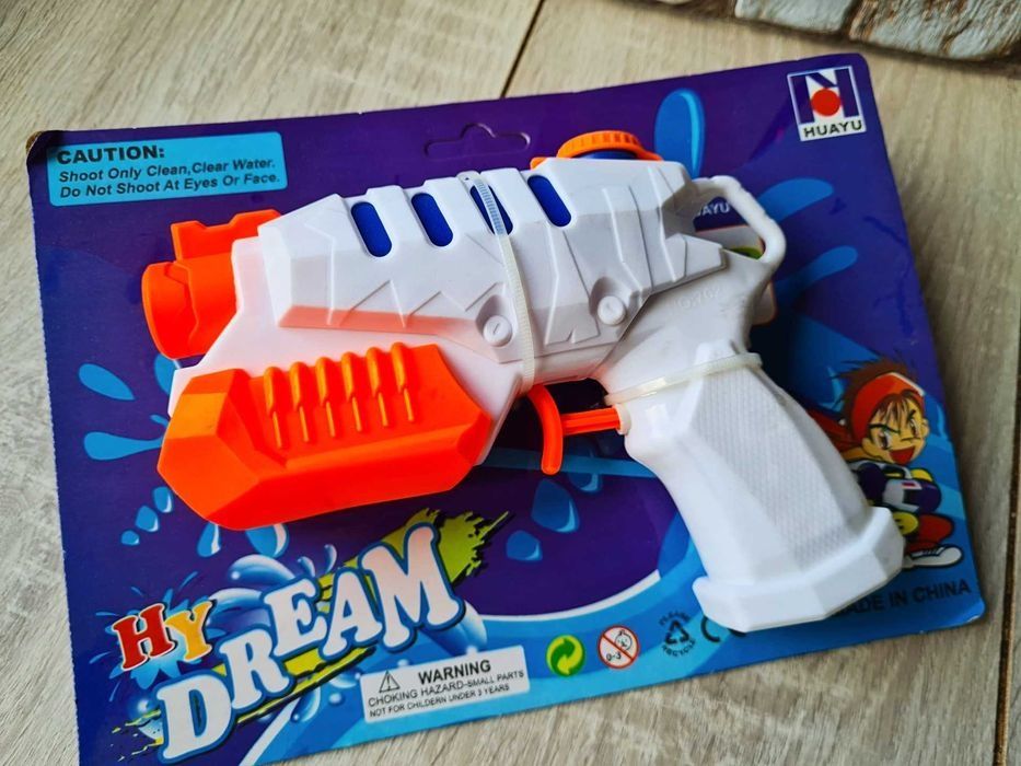 Nowy pistolet pistolecik na wodę super zabawa - zabawki