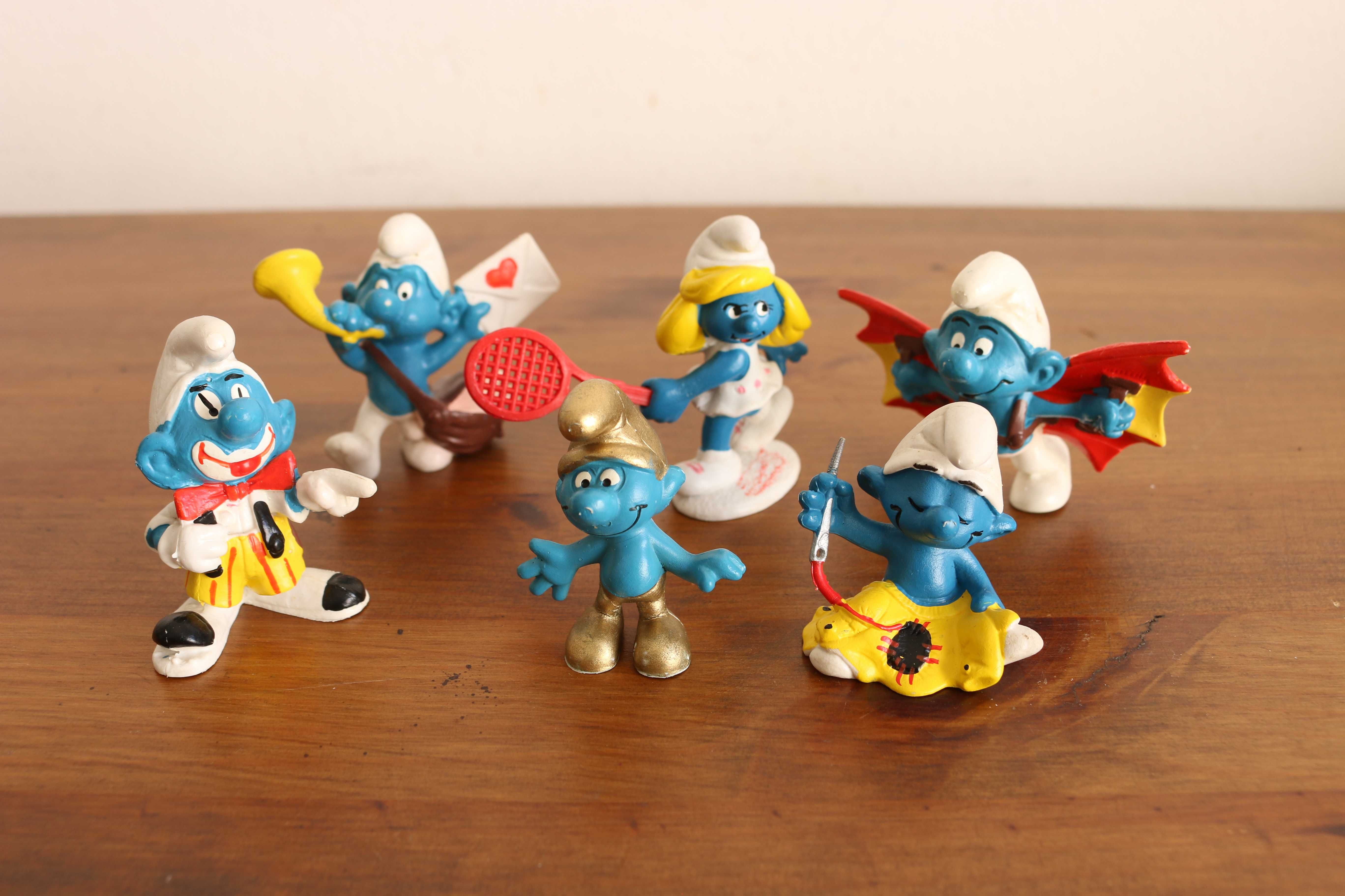 colecção miniaturas strunfs / smurfs anos 80 vintage