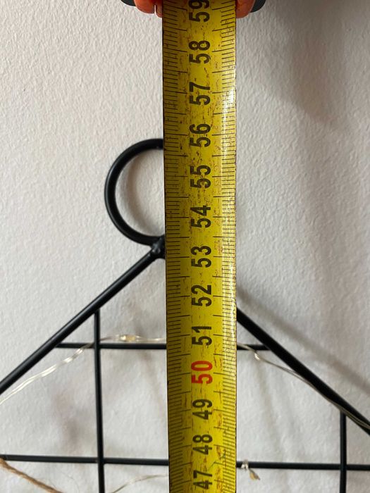 Kratka metalowa, dekoracja ścienna - klamerki do zdjęć, podświetlana!