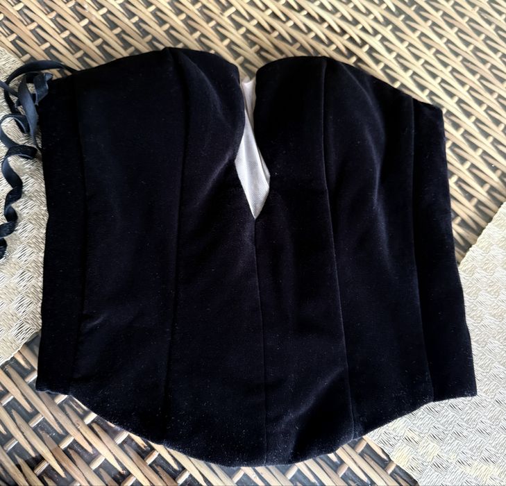 Розкішний оксамитовий (велюровий) топ корсет від бренду rosca brand