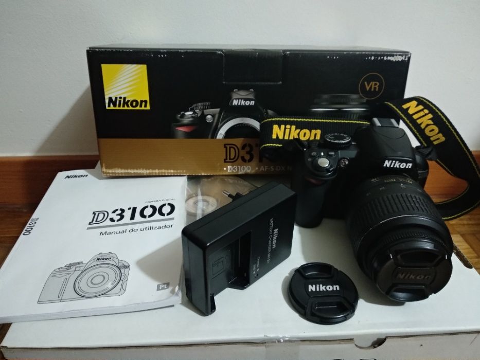Nikon D3100 + objectiva AF-S DX 18-55mm f/3.5-5.6GII + Garantia
