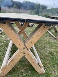 Stół drewniany prowizorka