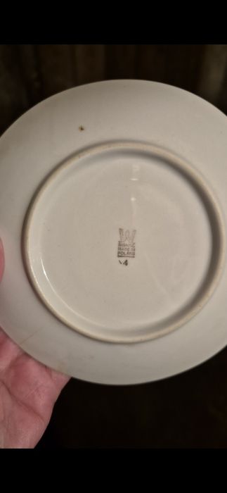Zestaw do kawy/herbaty porcelana Krzysztof złoty