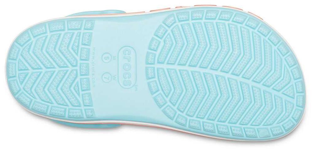 Crocs Bayaband Ice Blue / Melon Кроксы баябенд бирюзового цвета