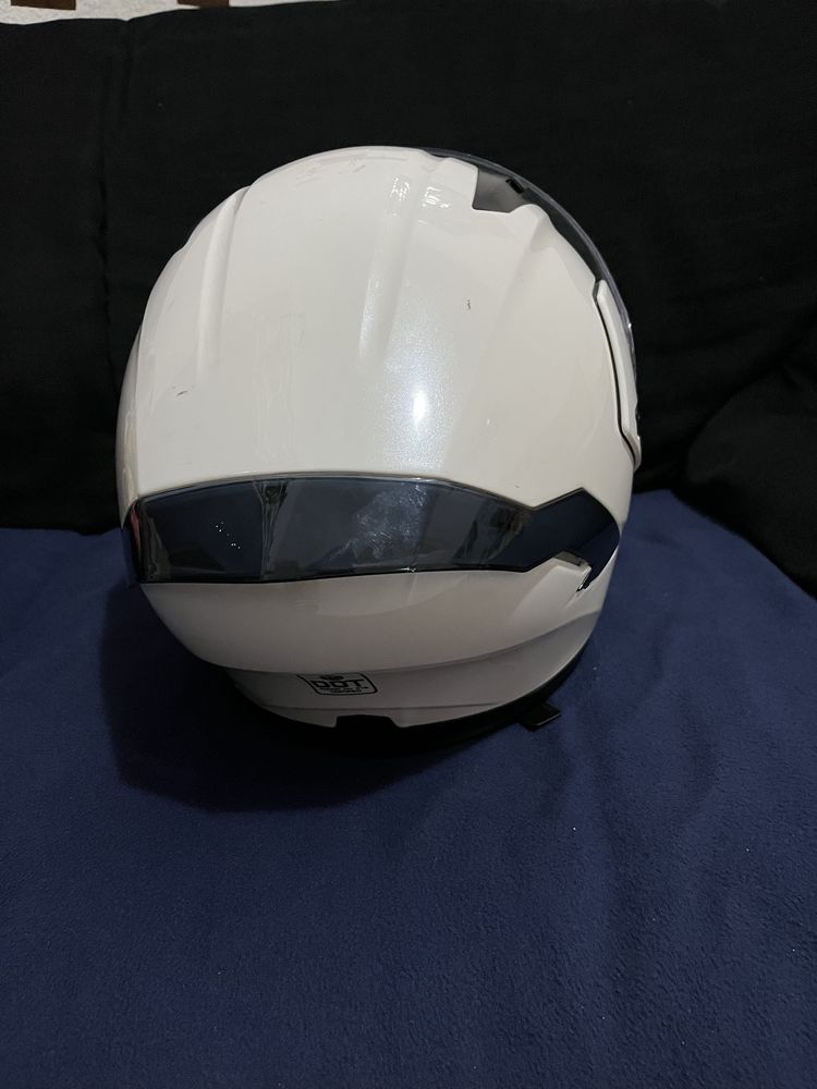 Capacete dot branco color