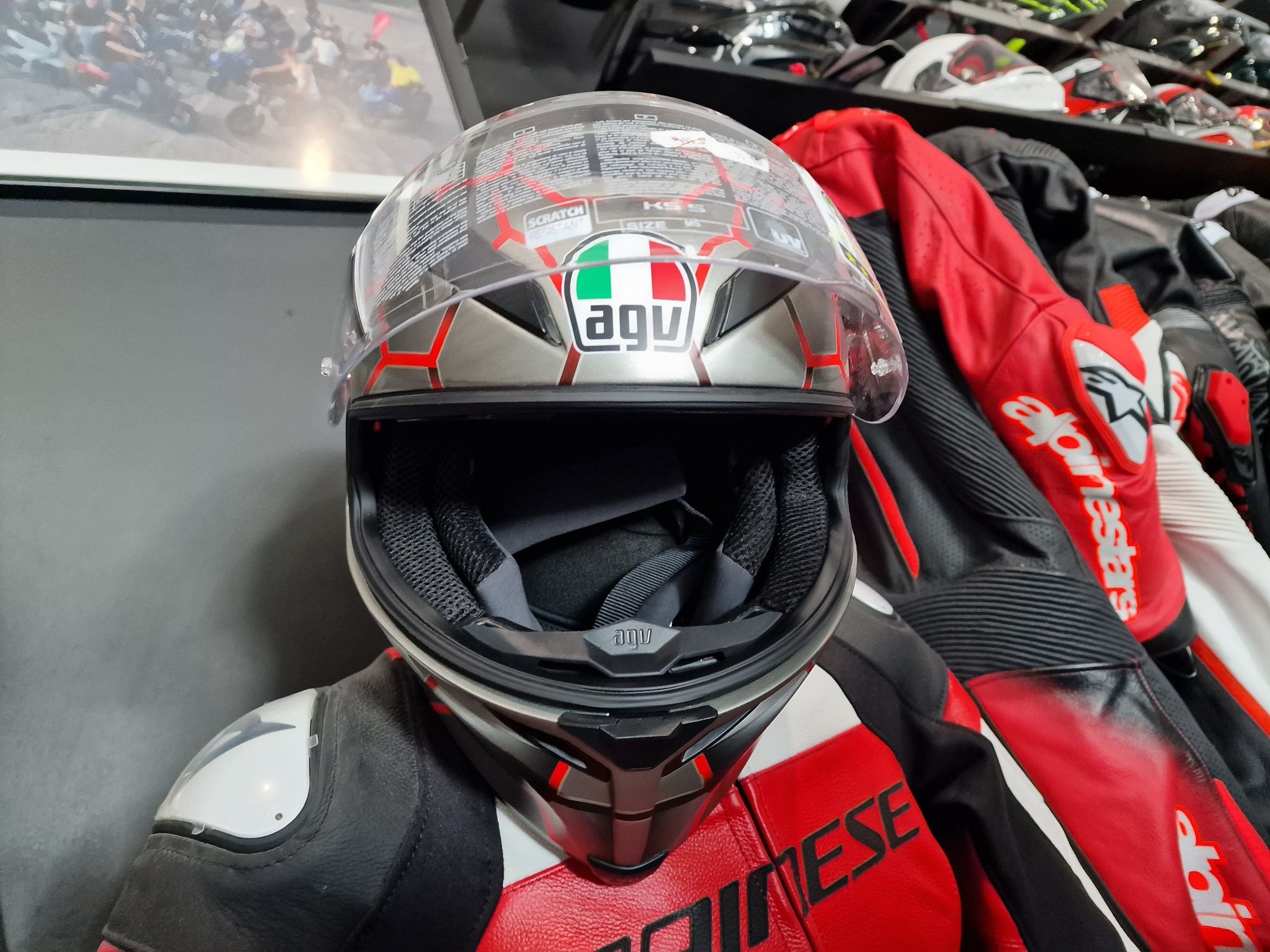 MotoSzafa KASK AGV K-5 S VULCANUM RED !gratisy!