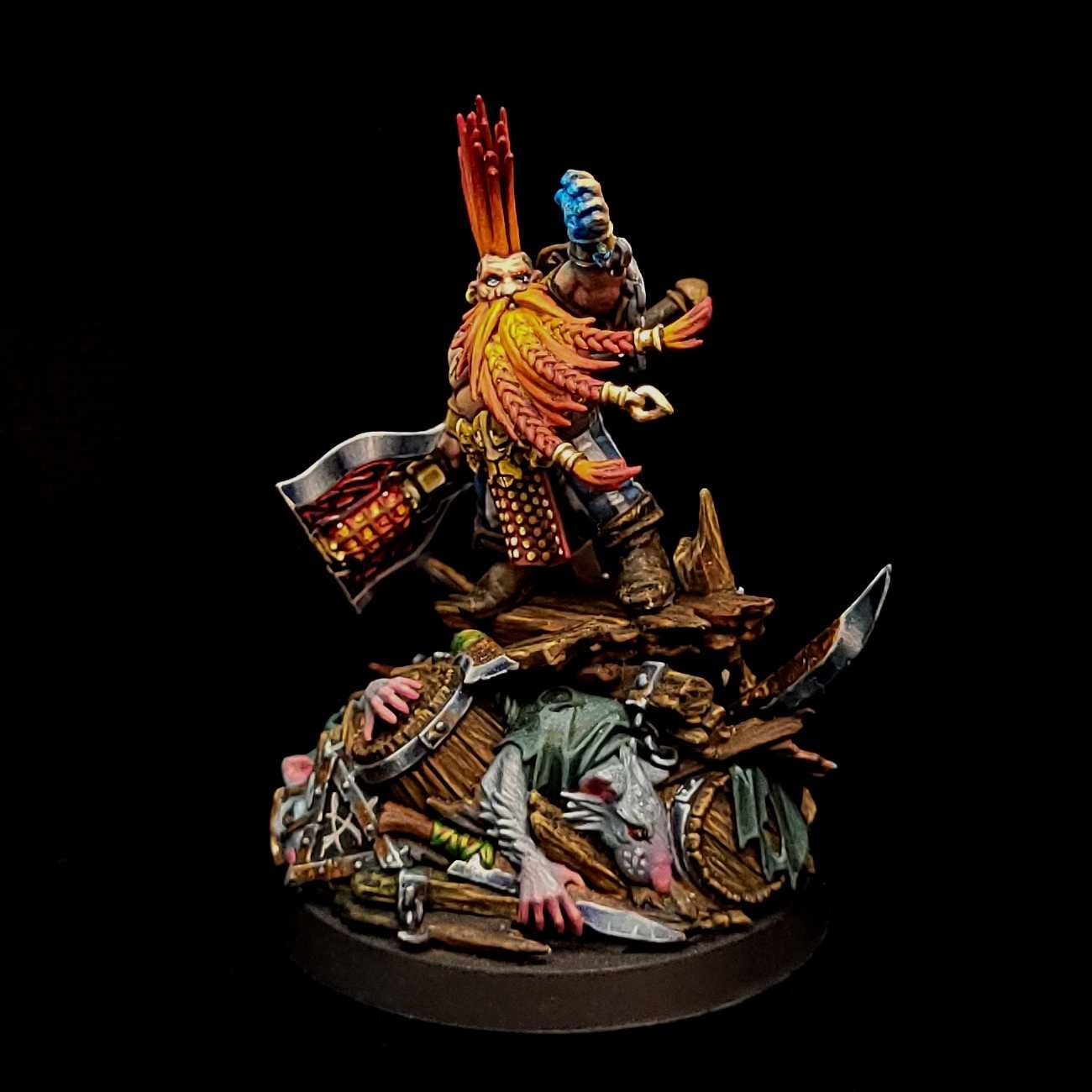 Gotrek Gurnisson (Games Workshop) profesjonalnie pomalowany