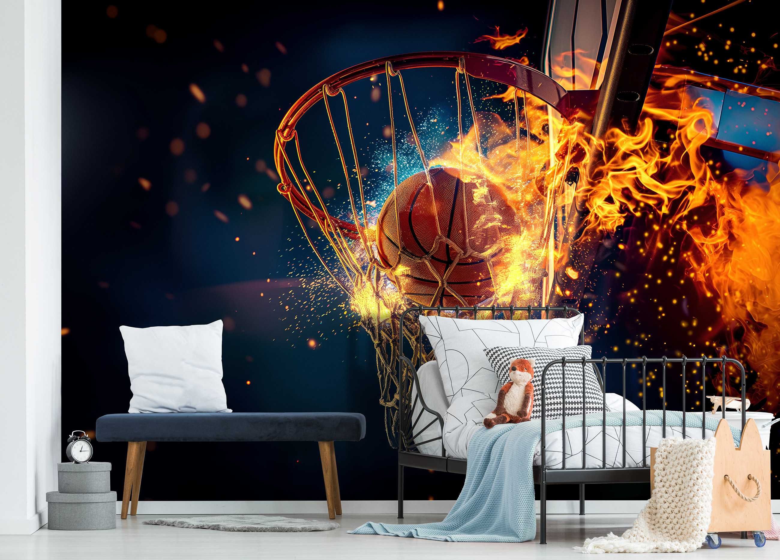 Fototapeta Koszykówka Piłka Sport Młodzieżowa Dla Dziecka 3D + KLEJ