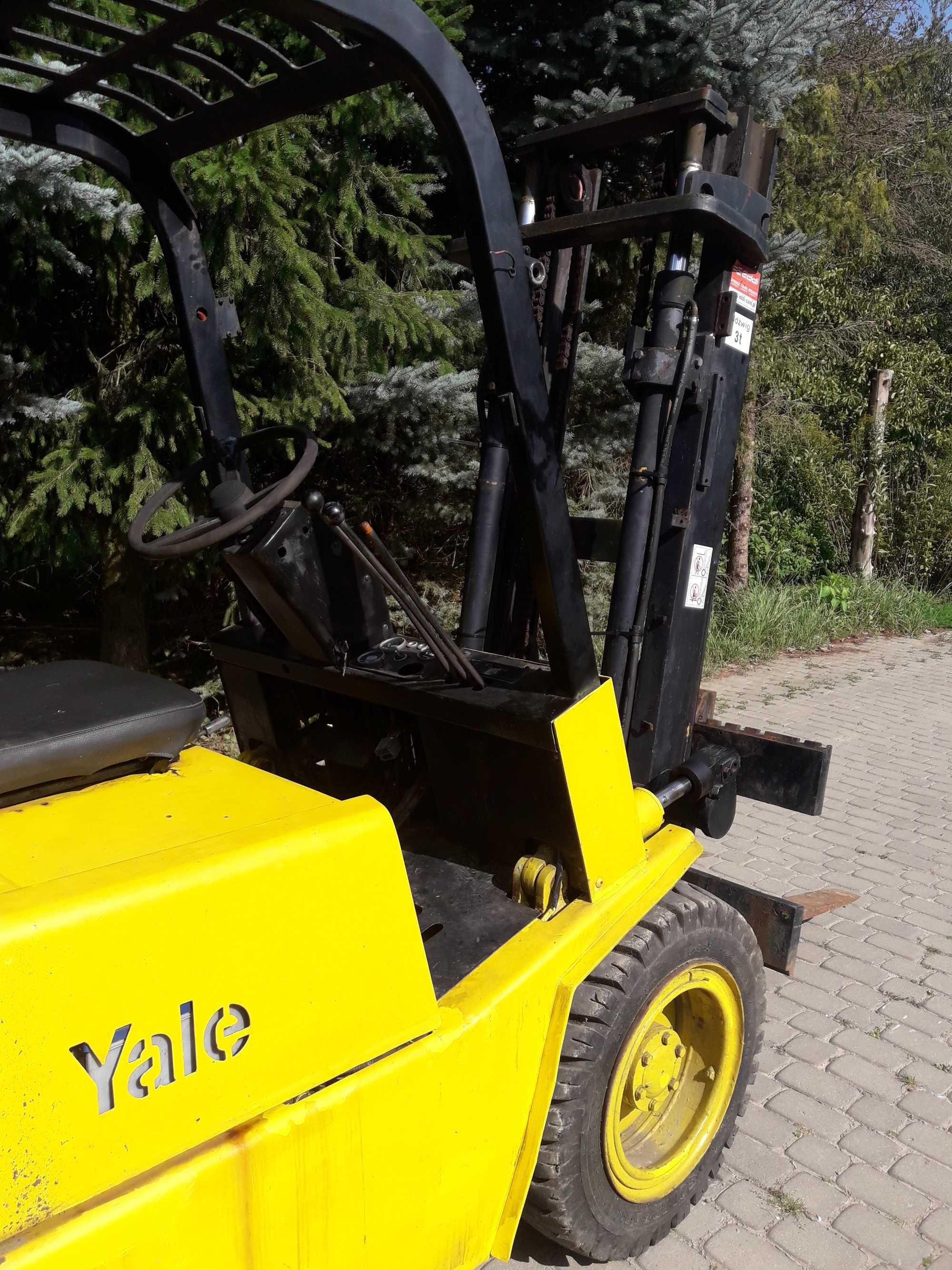 Wózek widłowy Yale na gaz 3 tony