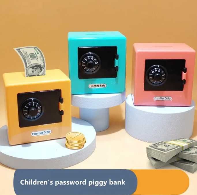 Детский сейф для денег, мини-банк для денег, детский банковский сейф