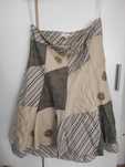 Spódnica Midi Do Kolana Khaki Patchwork Hippie 2xl XXL 44