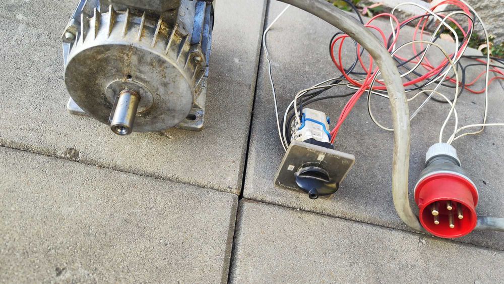 Silnik 0,78 kW dwubiegowy 1400/2800 obrotów tokarka Tsa 16