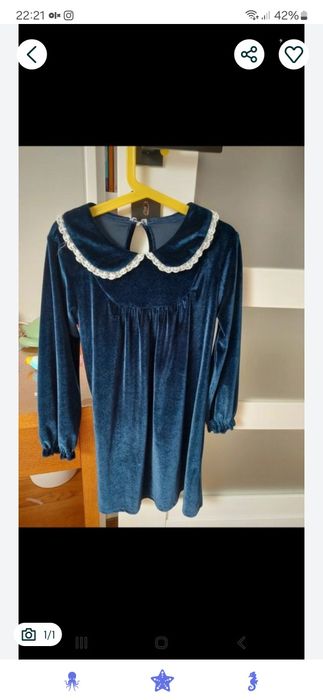 Sukienka welur 104/110