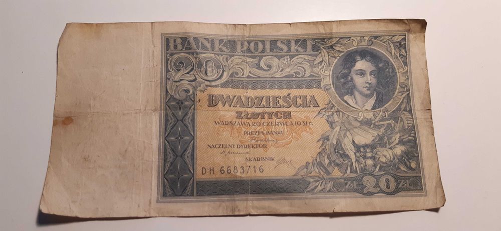 banknot 20 złotych 1931r. dla kolekcjonerów seria DH