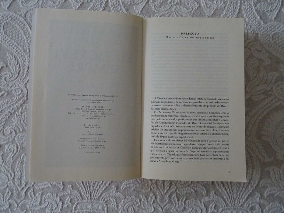 Livro Eu Escrevi Sempre BCP Acionistas Colaboradores