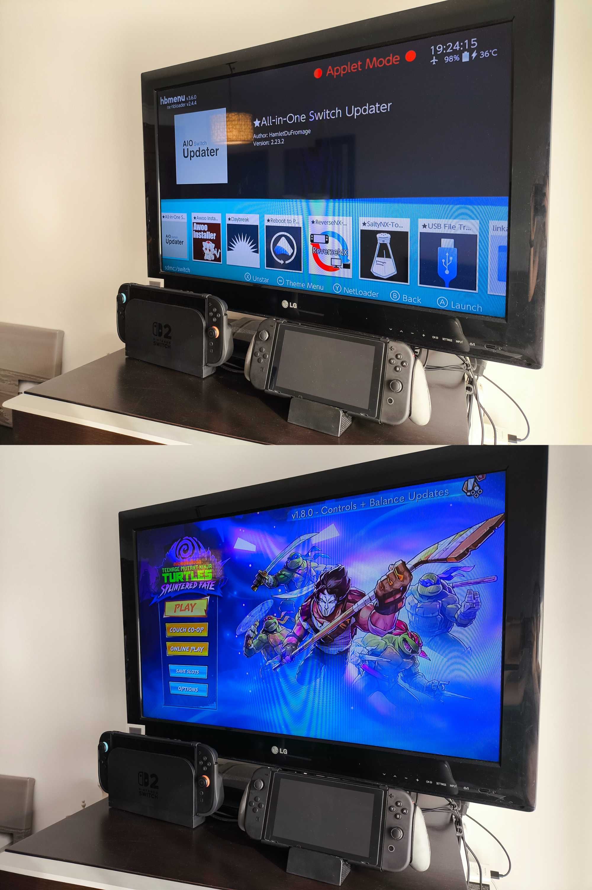 OG Nintendo Switch Desbloqueada (por RCM Jig) - Black JoyCon