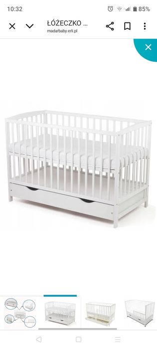 Łóżeczko plus wyprawką