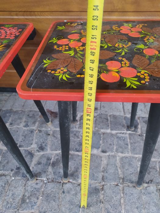 Табуретки, хохлома, Петраковская, Петраківська розпис