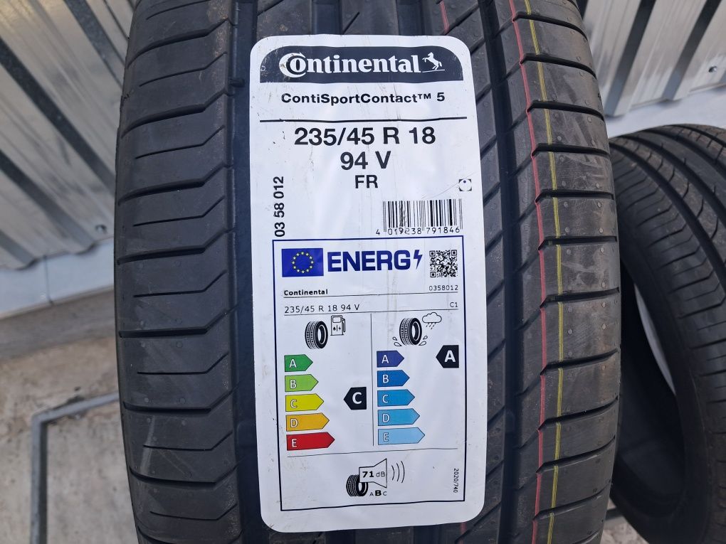 Резина літня, НОВА, 235/45 R18 Continental Sport Contact 5, 2023 рік