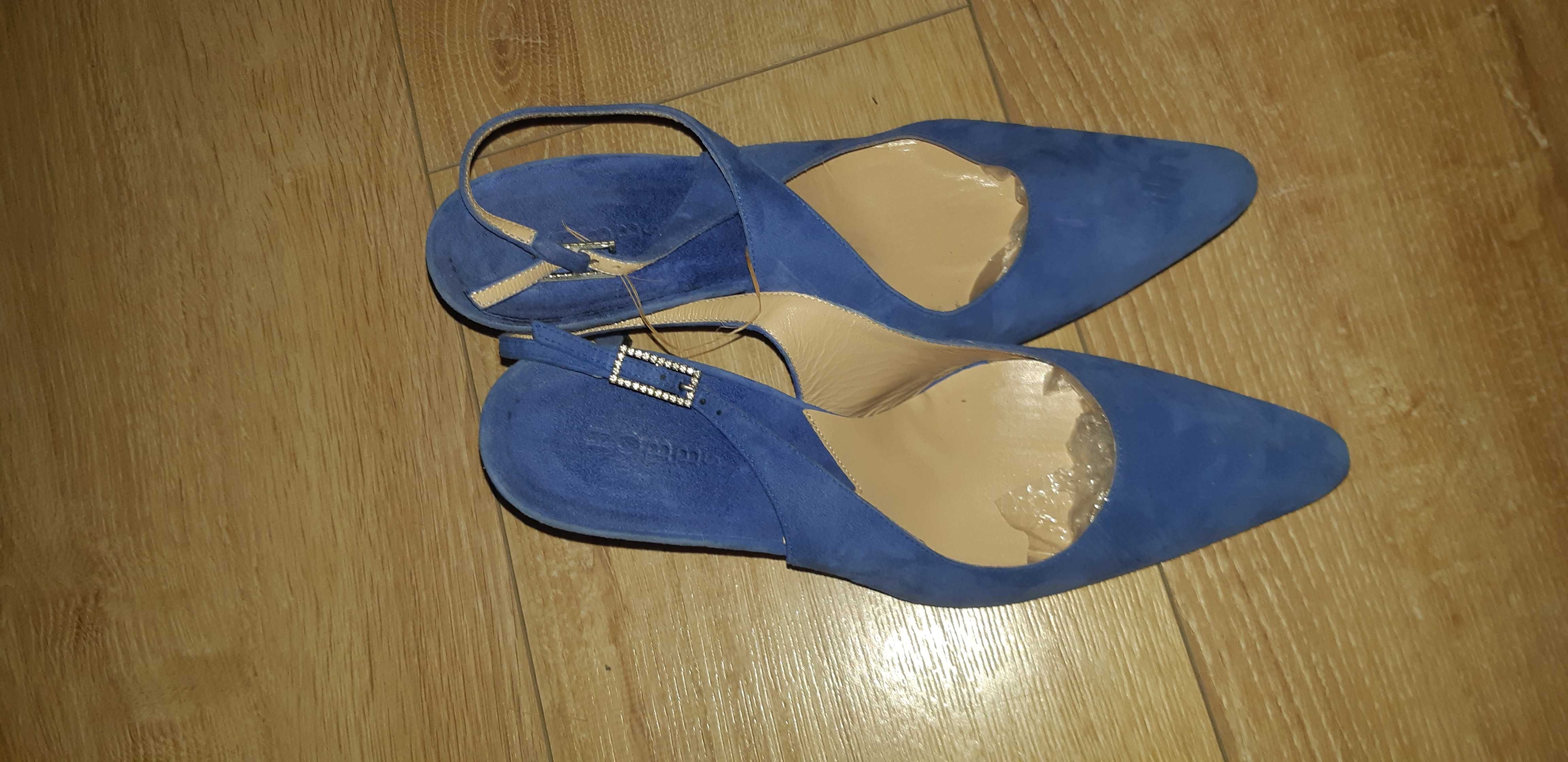 Buty Sandałki niebieskie Hobbs r.39