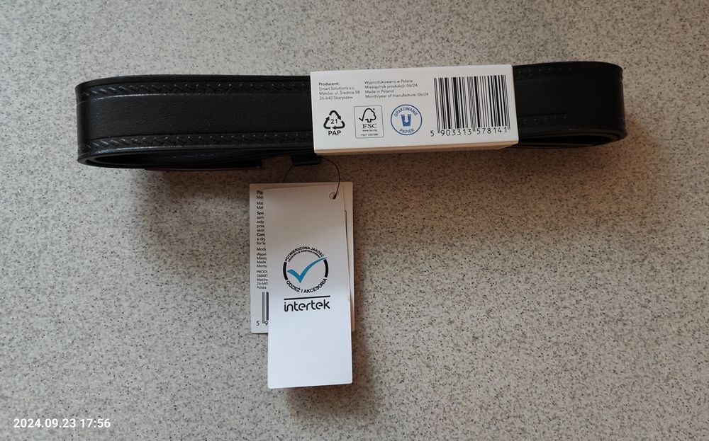 Pasek skórzany męski- rozmiar M 100 cm