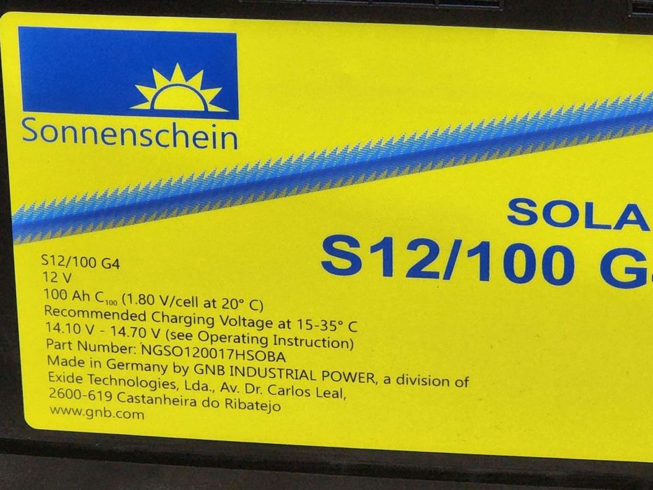 100Ah 12V тяговые карбоновые гелевые AGM GEL аккумуляторы для котла