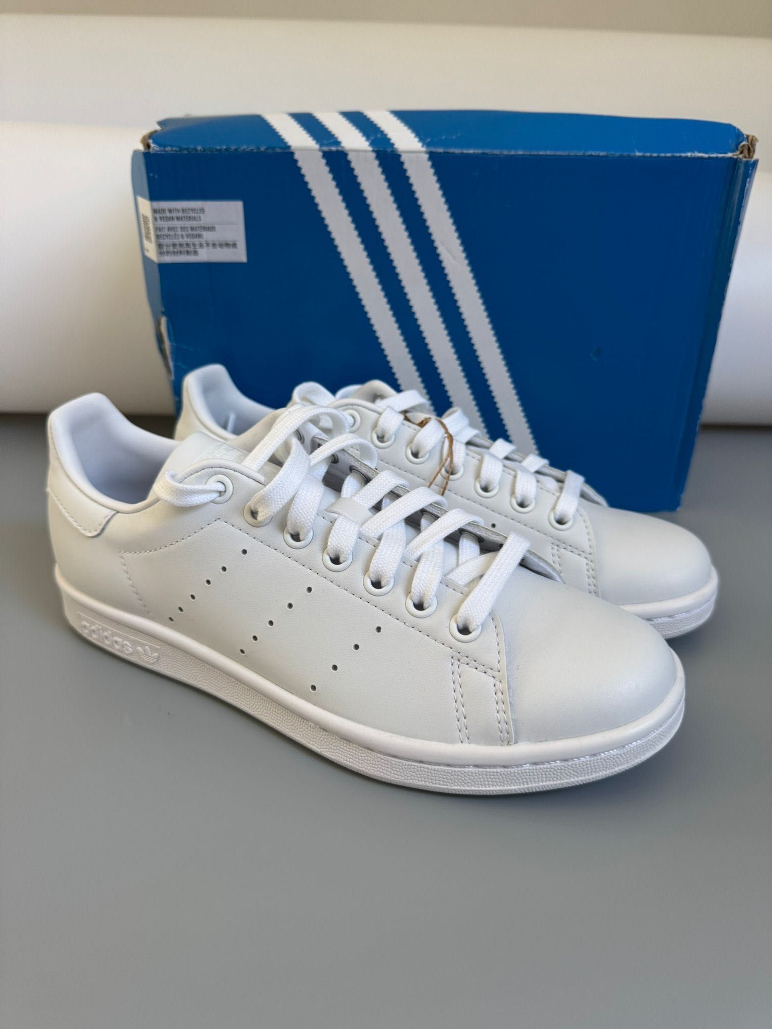 Nowe sneakersy męskie ADIDAS STAN SMITH białe 38 2/3