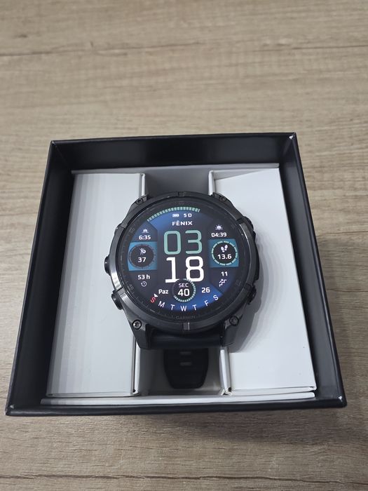 Garmin Fenix 8 Amoled Sapphire Carbon gray DLC Titanium 47 mm