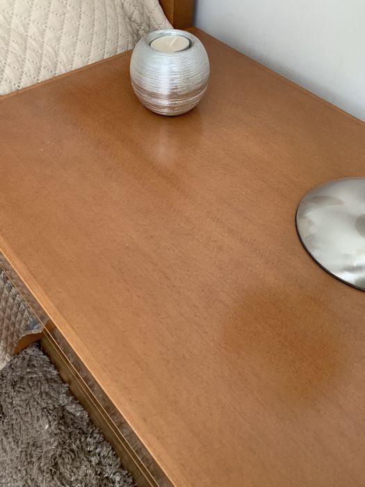 Cama Casal Madeira + Mesinhas de cabeceira