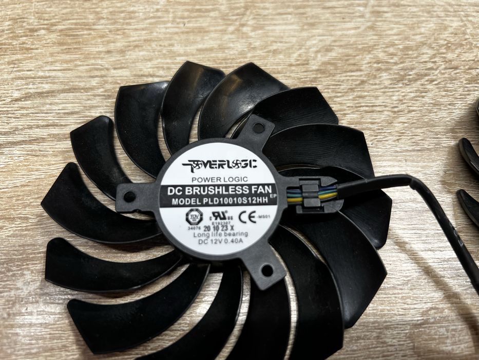 Оригінальні вентилятори msi для 3060ti