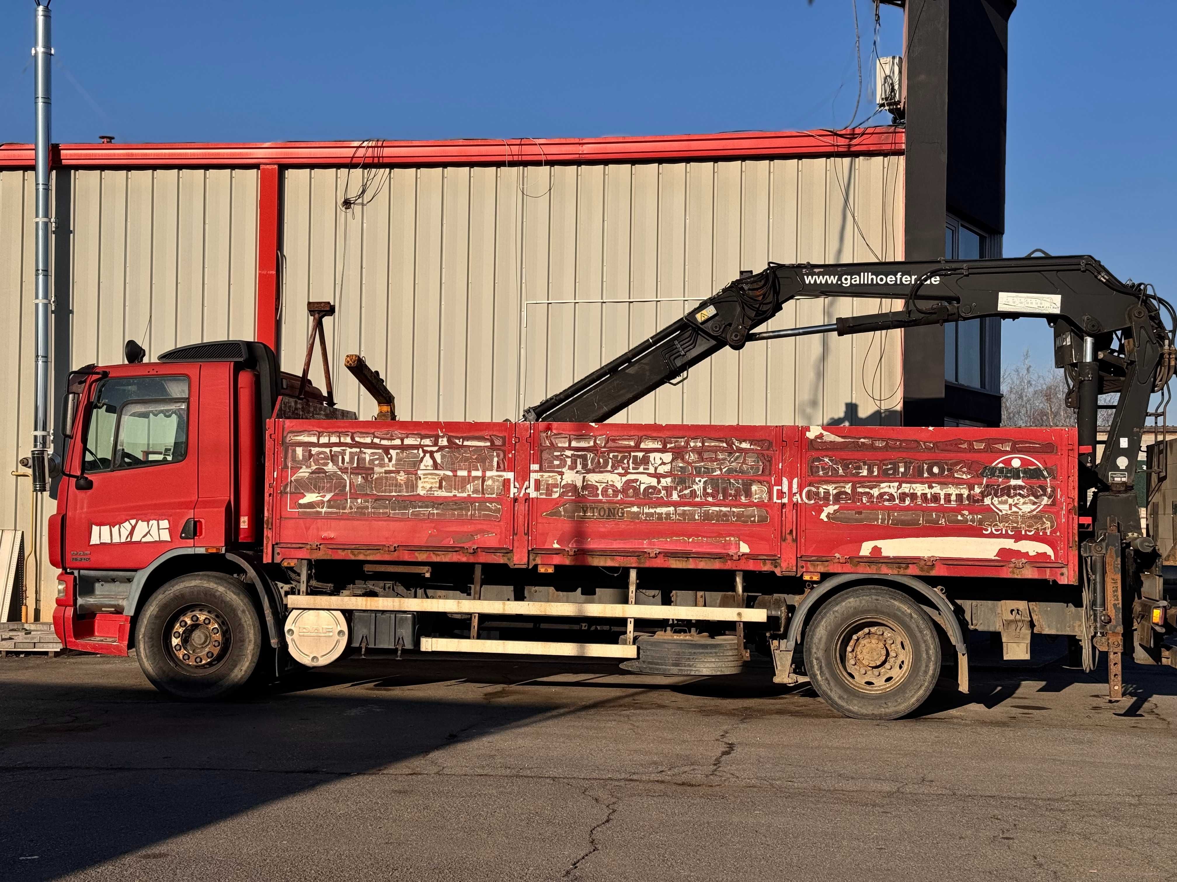 Маніпулятор DAF CF | Кран HLK11V | 2002 рік | Готовий до роботи