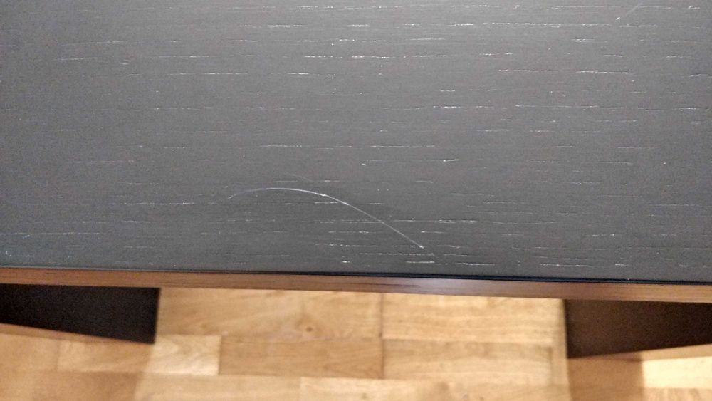 Mesa de jantar extensível Wengué (oferta das cadeiras)