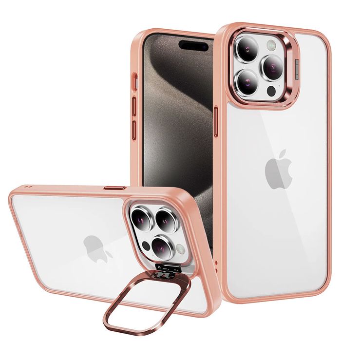 Tel Protect Kickstand case iPhone 12 Pro Max (jasnoróżowy)