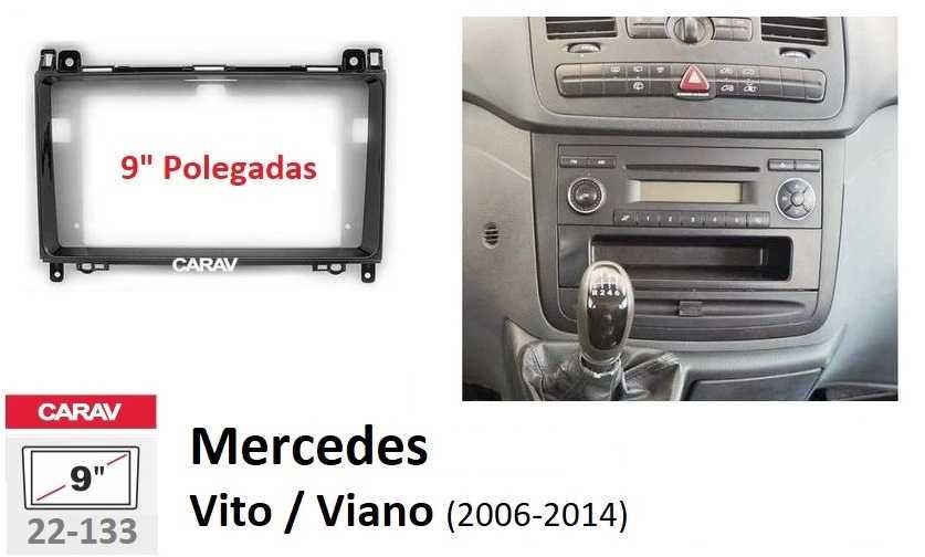 (NOVO) Rádio 2DIN • MERCEDES • Vito Viano (2006 a 2022) • GPS Android