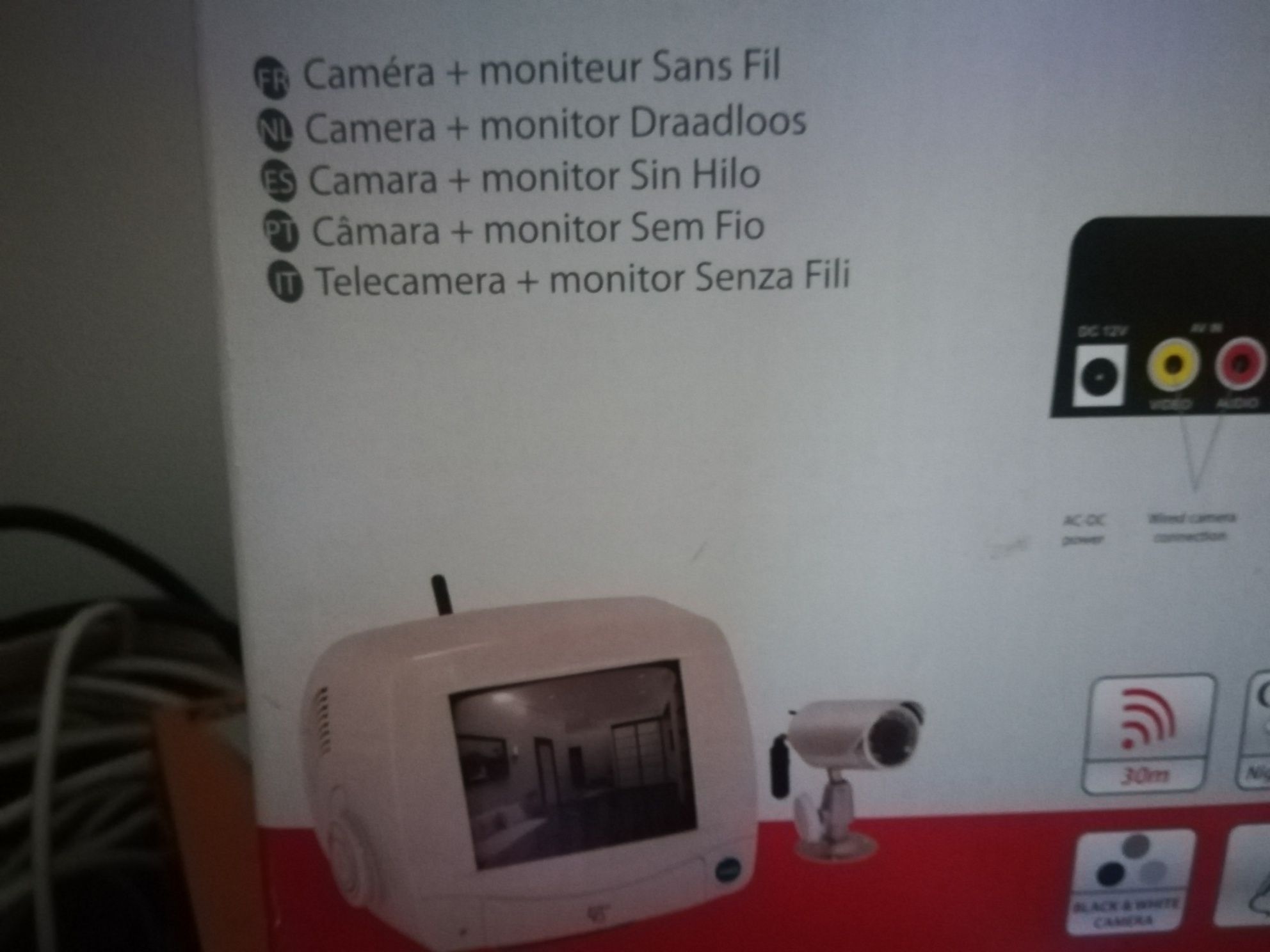 Camera +monitor sem fio