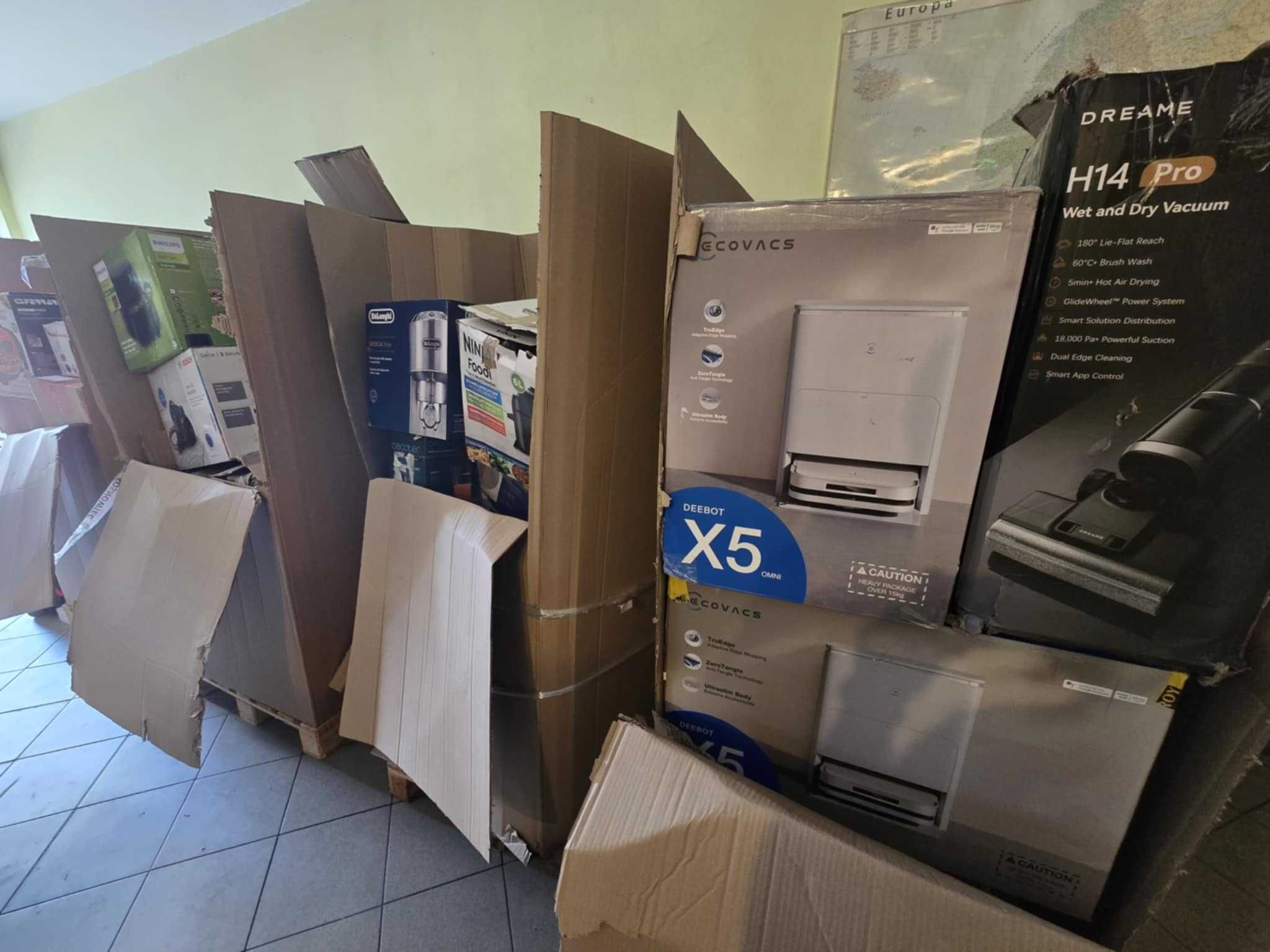 Palety Boxy HURT AMAZON AGD Ekspresy, AirFryery, markowe rzeczy FV23%