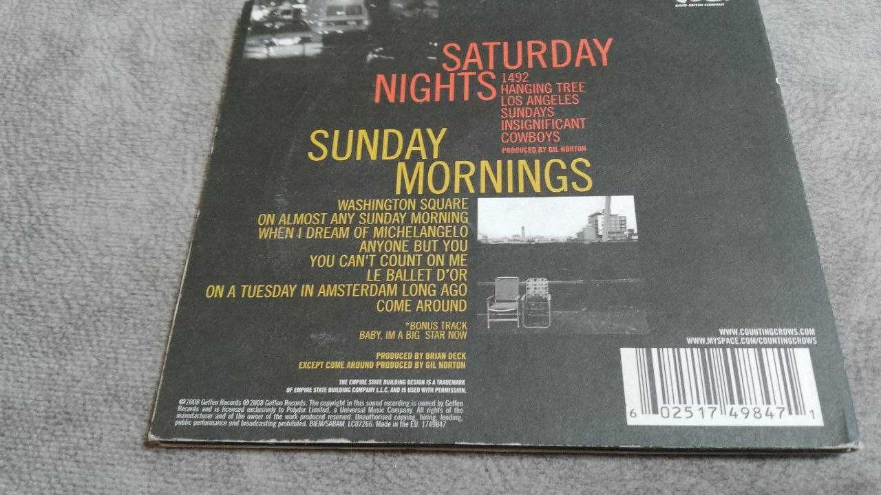 Counting Crows - Saturday Nights & Sunday Mornings. фирменный cd