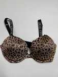 Biustonosz stanik w panterkę z kryształkami Victoria's Secret 32DD 70E
