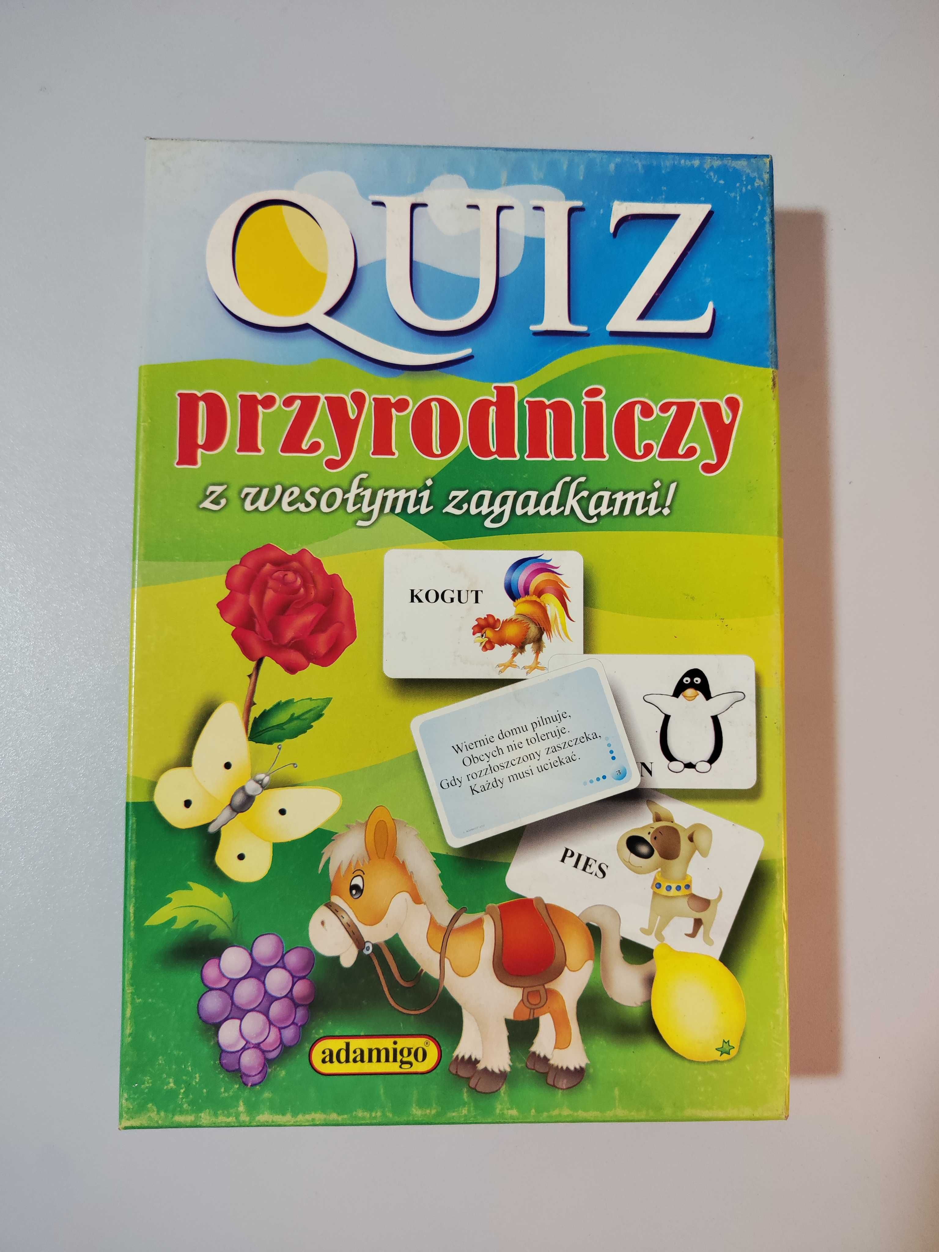 Gra edukacyjna dla dzieci - Quiz przyrodniczy z wesołymi zagadkami