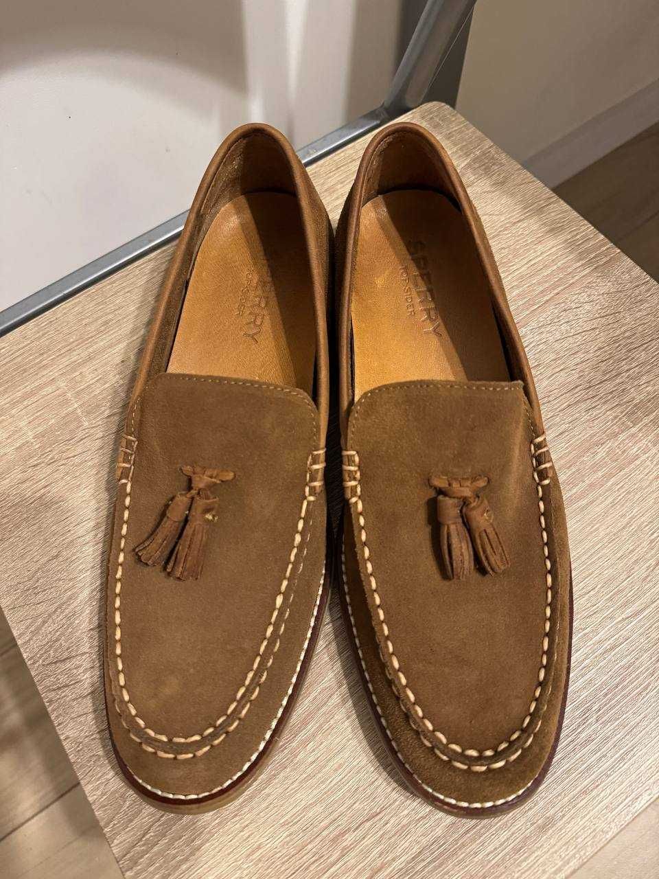 Мокасины, туфли, топсайдеры Sperry Topsfield Tassel Taupe Suede 45 р.