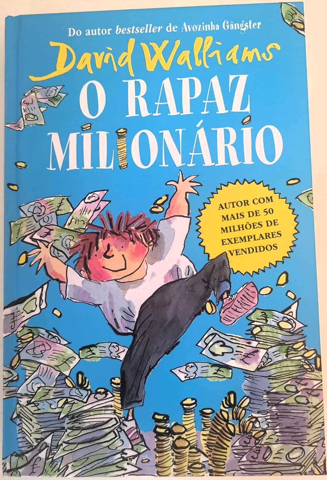 Livro David Walliams "O rapaz milionário"
