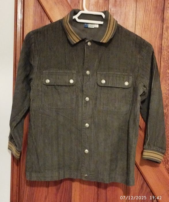 Camisa bombazine rapaz Tam 7/9 anos