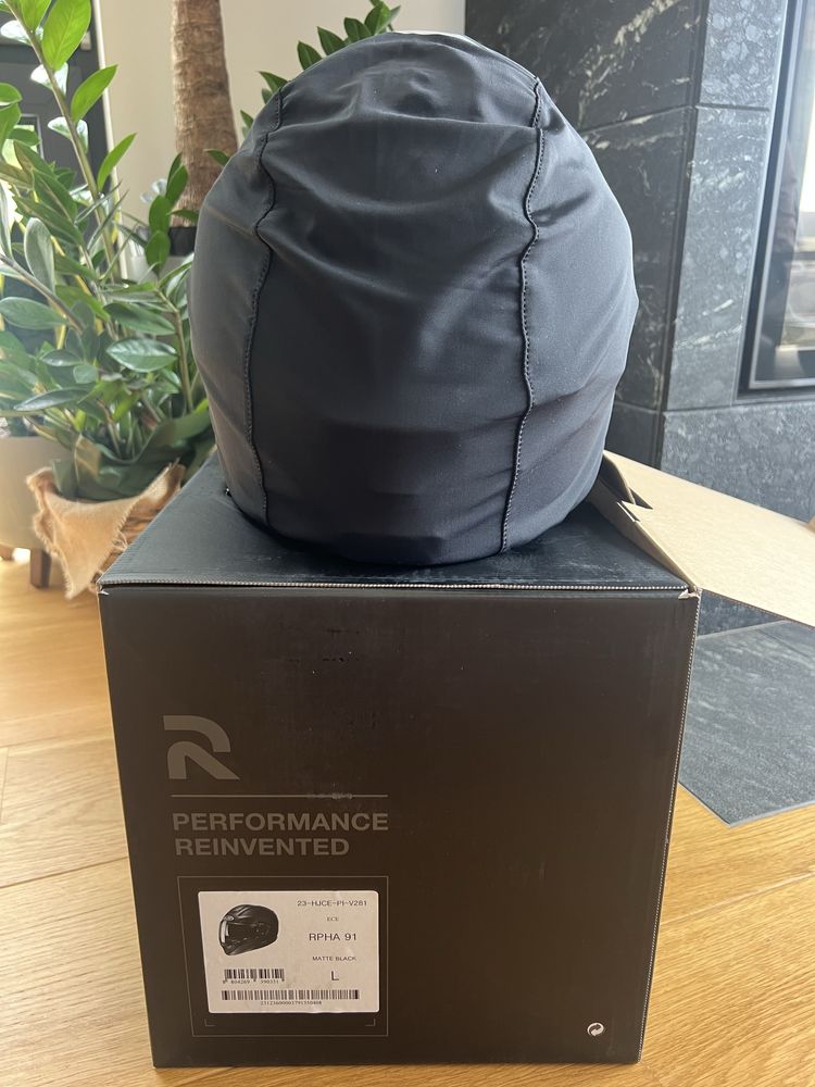 Kask motocyklowy HJC RPHA 91 czarny mat r.L